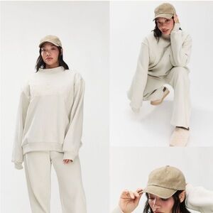 PARKE Monochrome Varisty Mocknexk in Oat S/M